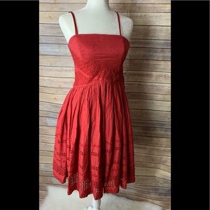 Women’s Anthropologie Viola Red Dress Size 6